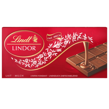 Lindt LINDOR Milch,плитка молочного шоколада 