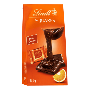 Конфеты Lindt sguare noir orange cacao,апельсин и какао