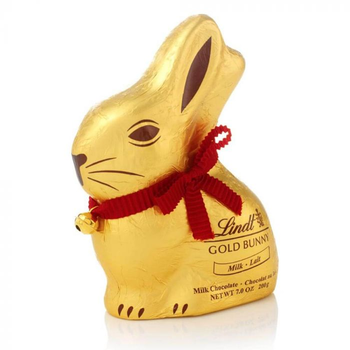 Шоколадный заяц Lindt Goldhase Milch 200g.