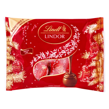 Lindt LINDOR мини-шары молочные Рождественские 