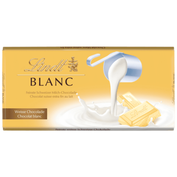 Плитка белого шоколада Lindt Blanc