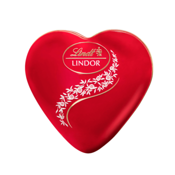 Lindt LINDOR Metalldose Hers,шары молочное сердце 