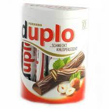 Батончики молочный шоколад Ferrero Duplo с орехами 