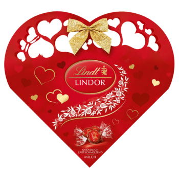 Lindt LINDOR шарики молочные сердечки 200г