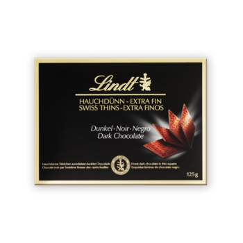 Шоколадные плитки Lindt Hauchdunn Dunkel