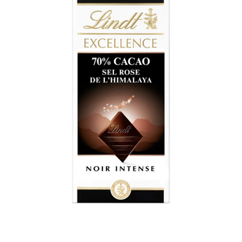 Lindt Excellence SEL ROSE,70% какао Гималайская розовая соль