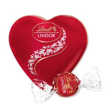 Lindt LINDOR шарики молочные сердечки 62г