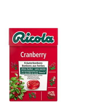 Леденцы Ricola Cranberry (КЛЮКВА)