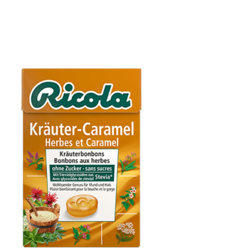 Леденцы Ricola Krauter-Caramel (ТРАВЯНАЯ КАРАМЕЛЬ)